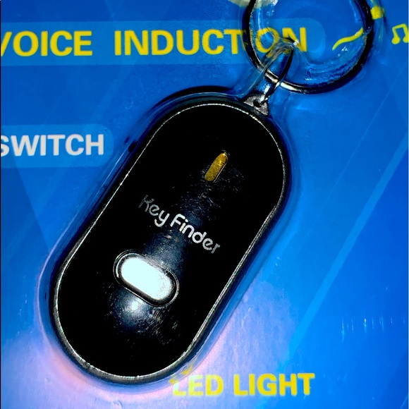 New In Box Key Finder Voice Induction Switch LED Light Key Finding Key Chain - Picture 5 of 6